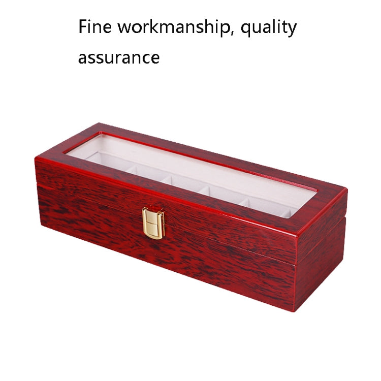 Wooden Baking Paint Watch Box Jewelry Storage Display Box(10-bit Black + Rice Matte) - free shipping - PMc TechLife - Order now!