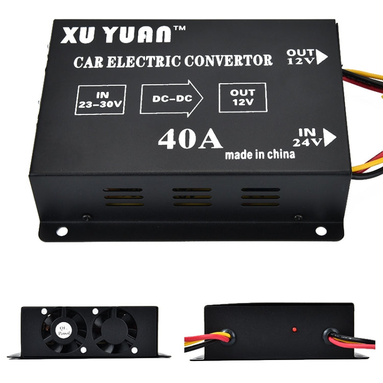 XUYUAN 480W Step-Down Converter 24V to 12V 40A Automotive DC Power Buck Converter - free shipping - PMC TechLife - Order now!