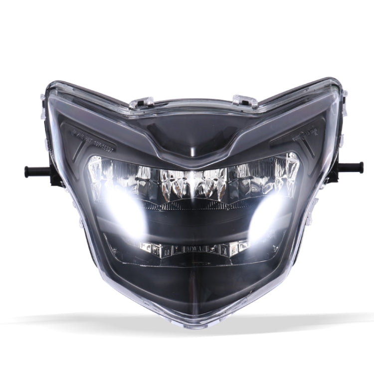 Motorcycle LED Retro Headlights LED Far Near Beam Lights For Yamaha LC135 V2-V6(Transparent Glass) - Headlights by PMC TechLife | Online Shopping South Africa | PMC TechLife | Buy Now Pay Later Mobicred