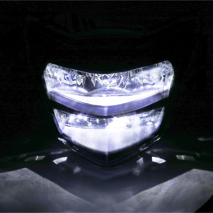 Motorcycle LED Retro Headlights LED Far Near Beam Lights For Yamaha LC135 V2-V6(Transparent Glass) - Headlights by PMC TechLife | Online Shopping South Africa | PMC TechLife | Buy Now Pay Later Mobicred