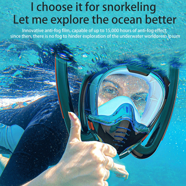 Snorkeling Mask Double Tube Silicone Full Dry Diving Mask Adult Swimming Mask Diving Goggles, Size: S/M(White/Pink) - Diving Mask by PMC TechLife | Online Shopping South Africa | PMC TechLife | Buy Now Pay Later Mobicred