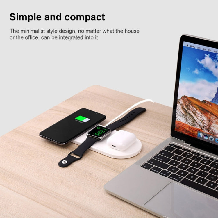 KT-W50A8 3 in 1 10W Multi-Function Bracket Wireless Charger for iPhones / iWatch / AirPods - Wireless Charger by PMC TechLife | Online Shopping South Africa | PMC TechLife