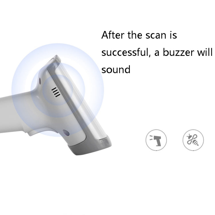 Deli 14950 One-Dimensional Two-Dimensional Scanner Supermarket Catering Scanning Gun, Model: Wired (White) - free shipping - PMC Jewellery - Order now!