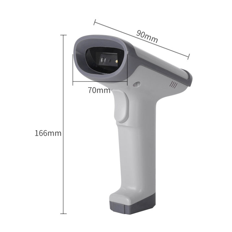 Deli 14950 One-Dimensional Two-Dimensional Scanner Supermarket Catering Scanning Gun, Model: Wireless (White) - free shipping - PMC Jewellery - Order now!