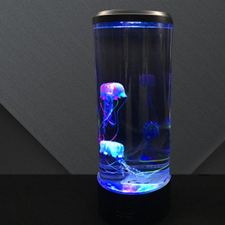 Cylindrical LED Simulation Jellyfish Light USB Powered Colorful Jellyfish Atmosphere Light - Night Lights by PMc TechLife | Online Shopping South Africa | PMc TechLife | Buy Now Pay Later Mobicred