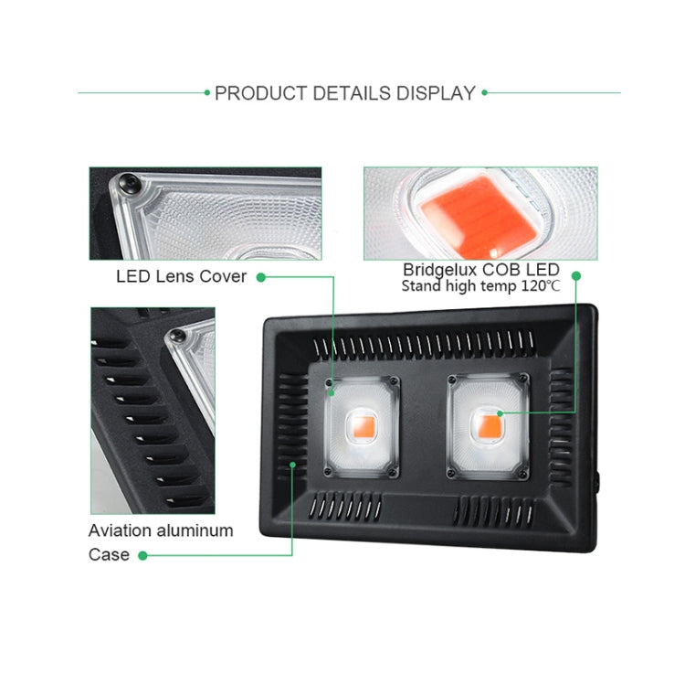 100W Ultra-Thin LED Plant Light, Full Spectrum COB Growth Light, Vegetable, Fruit & Flower Greenhouse Fill Light Without Plug - LED Grow Lights by PMc TechLife | Online Shopping South Africa | PMc TechLife | Buy Now Pay Later Mobicred