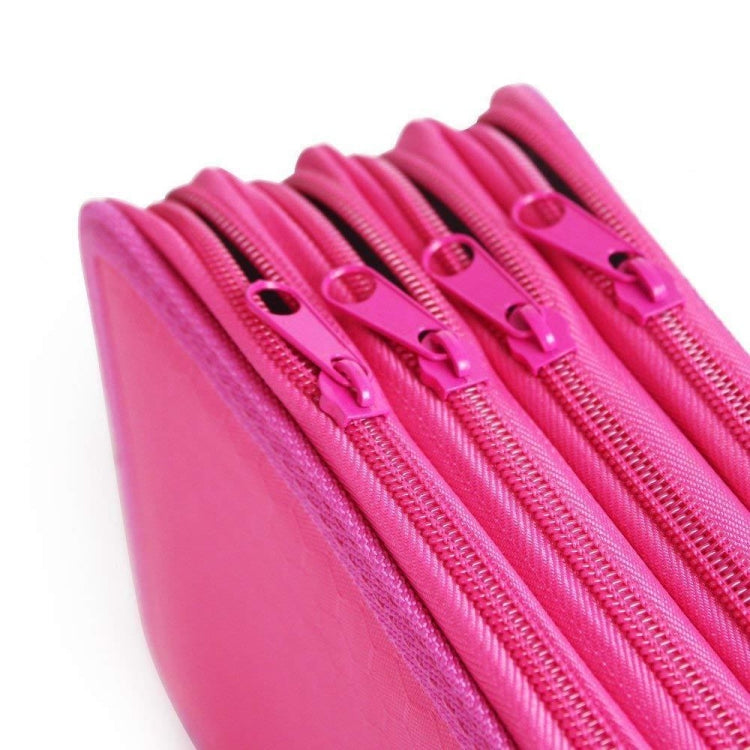 Solid Color Square Four-Layer Pencil Case Sketch Colorful Pencil Case With 72 Holes(Purple) - File Folder by PMC TechLife | Online Shopping South Africa | PMC TechLife | Buy Now Pay Later Mobicred