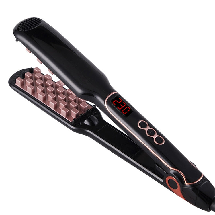 Multi-functional Long & Short Hair Styling Iron Ceramic Tourmaline Volumizing Hair Iron, Plug standard:US(Black gold) - free shipping - PMC TechLife - Order now!
