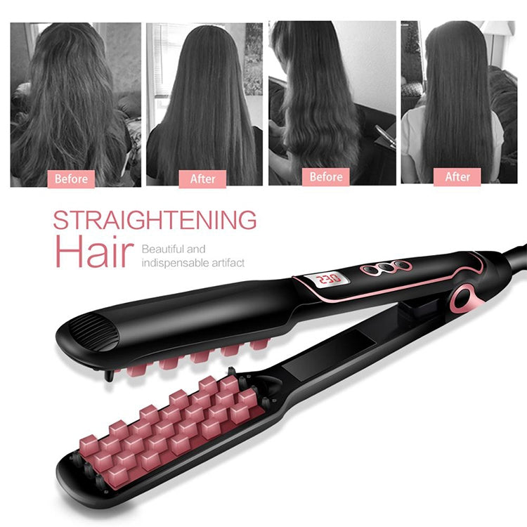 Multi-functional Long & Short Hair Styling Iron Ceramic Tourmaline Volumizing Hair Iron(White gold) - free shipping - PMC TechLife - Order now!