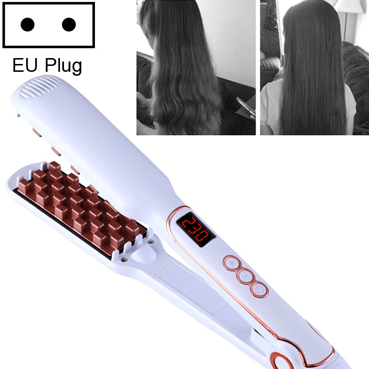 Multi-functional Long & Short Hair Styling Iron Ceramic Tourmaline Volumizing Hair Iron(White gold) - free shipping - PMC TechLife - Order now!