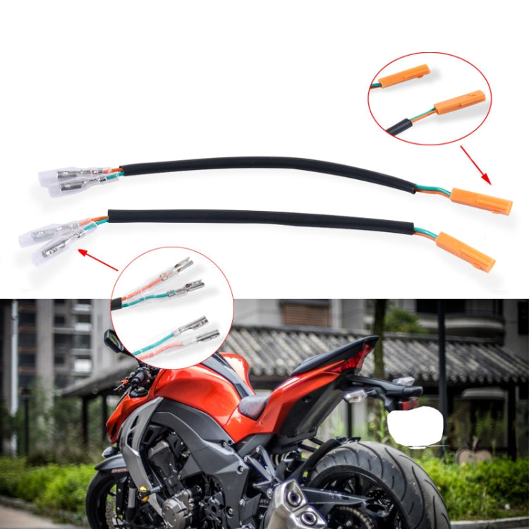Motorcycle Retro Turn Signal Plug Adapter Cable Adaptor For Kawasaki Z800 / Z1000 / ZX-6R - Replacement Parts by PMC TechLife | Online Shopping South Africa | PMC TechLife | Buy Now Pay Later Mobicred