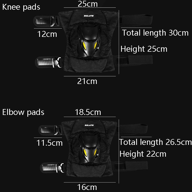 SULAITE Motorcycle Protector Rider Wind Warmth Protective Gear Riding Equipment, Colour: Black Knee Pads - Protective Gear by SULAITE | Online Shopping South Africa | PMC TechLife | Buy Now Pay Later Mobicred