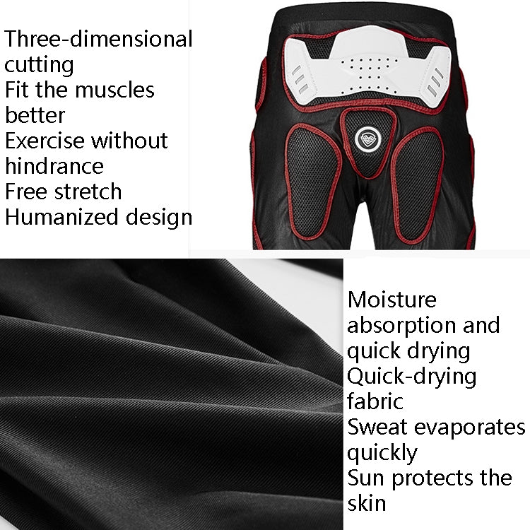 SULAITE Motorcycle Cross-Country Riding Trousers Protective Hip Pants, Specification: XL(Red) - Protective Gear by SULAITE | Online Shopping South Africa | PMC TechLife | Buy Now Pay Later Mobicred