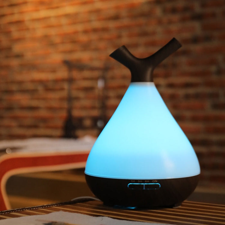 YCTA-008 Household Mute Small Wood Grain Colorful Light Aroma Diffuser Night Tree Air Humidifier, Product specifications: EU Plug(Light Wood Grain) - free shipping - PMC TechLife - Order now!