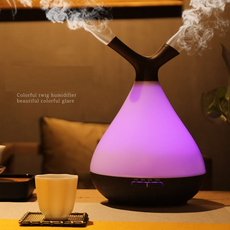 YCTA-008 Household Mute Small Wood Grain Colorful Light Aroma Diffuser Night Tree Air Humidifier, Product specifications: AU Plug(Deep Wood Grain) - free shipping - PMC TechLife - Order now!