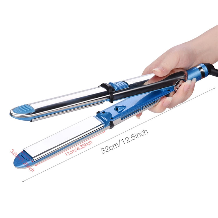 2 in 1 Titanium Hair Straighter Curler Iron(Blue) - free shipping - PMC TechLife - Order now!