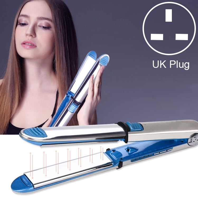 2 in 1 Titanium Hair Straighter Curler Iron(Blue) - free shipping - PMC TechLife - Order now!