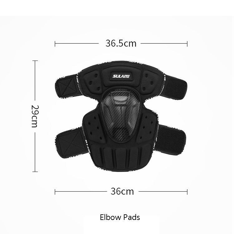 SULAITE Off-Road Motorcycle Windproof Warmth Drop-Proof Breathable Carbon Fiber Protective Gear, Specification: Knee Pads+Elbow Pads - free shipping - PMC TechLife - Order now!