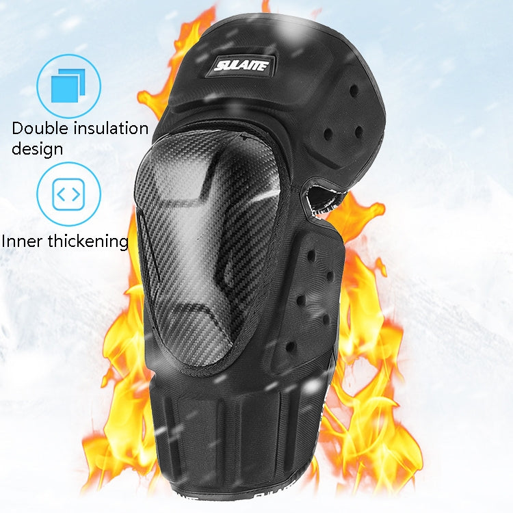 SULAITE Off-Road Motorcycle Windproof Warmth Drop-Proof Breathable Carbon Fiber Protective Gear, Specification: Knee Pads+Elbow Pads - free shipping - PMC TechLife - Order now!