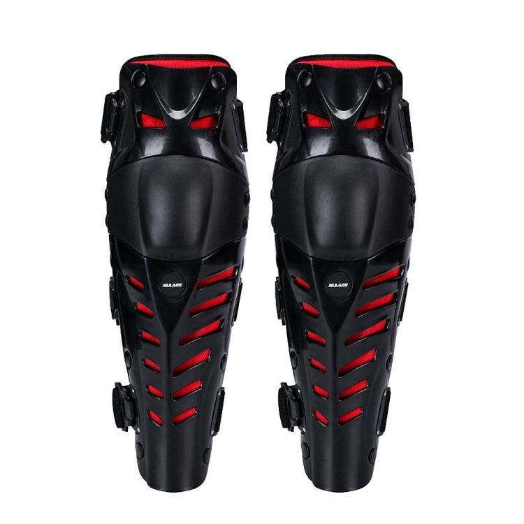 SULAITE Motorcycle Outdoor Riding Anti-Fall Protective Gear Knee Pads(Black Red) - Protective Gear by SULAITE | Online Shopping South Africa | PMC TechLife | Buy Now Pay Later Mobicred