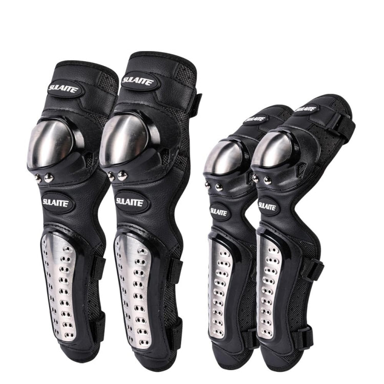 SULAITE GT341 Motorcycle Stainless Steel Knee Pads Elbow Pads Off-Road Cycling Racing Anti-Fall Sports Protective Gear - Protective Gear by SULAITE | Online Shopping South Africa | PMC TechLife | Buy Now Pay Later Mobicred