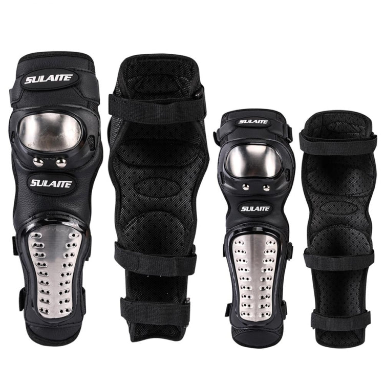 SULAITE GT341 Motorcycle Stainless Steel Knee Pads Elbow Pads Off-Road Cycling Racing Anti-Fall Sports Protective Gear - Protective Gear by SULAITE | Online Shopping South Africa | PMC TechLife | Buy Now Pay Later Mobicred