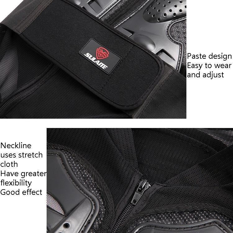 SULAITE GT-032 Motorcycle Racing Sleeveless Riding Protective Clothing, Specification: M(Black) - free shipping - PMC TechLife - Order now!