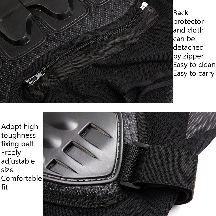 SULAITE GT-032 Motorcycle Racing Sleeveless Riding Protective Clothing, Specification: M(Black) - free shipping - PMC TechLife - Order now!