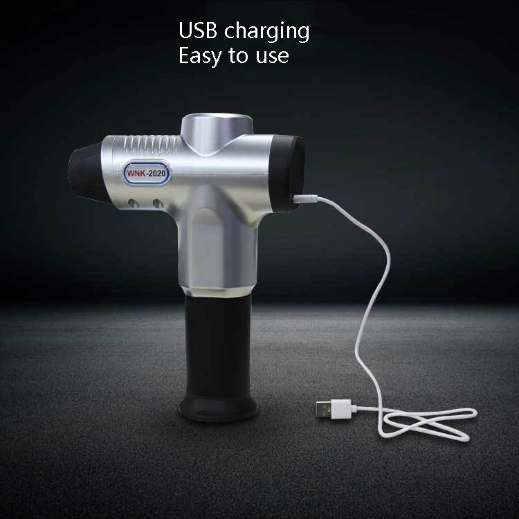 Hishell WK-2020 Electric Massage Gun Muscle Relaxation Charging Massager Portable Fitness Equipment Fascia Gun(Blue) - free shipping - PMC TechLife - Order now!