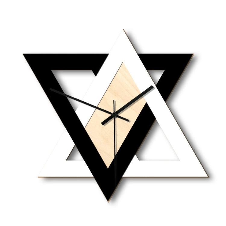 Personality Creative Wall Clock Retro Silent Minimalist Decorative Clock(Black and White) - Wall Clock by PMc TechLife | Online Shopping South Africa | PMc TechLife | Buy Now Pay Later Mobicred