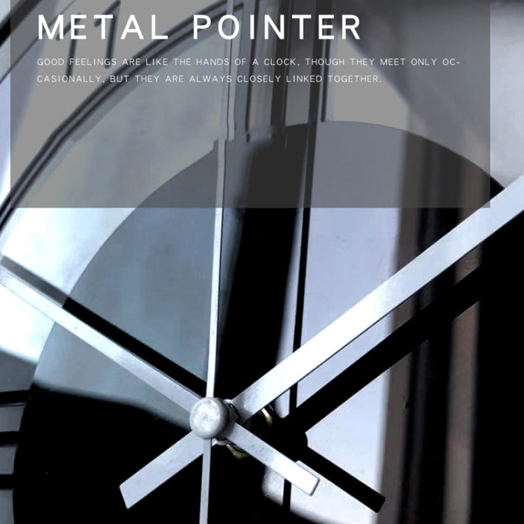 TM009 Home Living Room Decoration Acrylic Wall Clock Transparent Silent Clock(Black) - Wall Clock by PMc TechLife | Online Shopping South Africa | PMc TechLife | Buy Now Pay Later Mobicred