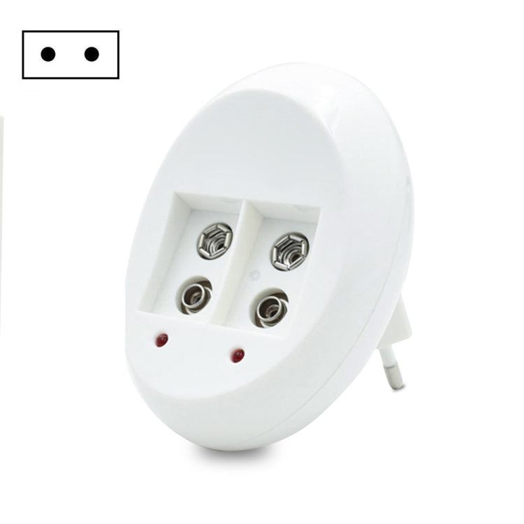 9V L-ion Rechargeable Battery 6F22 9V Lithium Batteries Charger(EU Plug) - Charger & Converter by PMC TechLife | Online Shopping South Africa | PMC TechLife