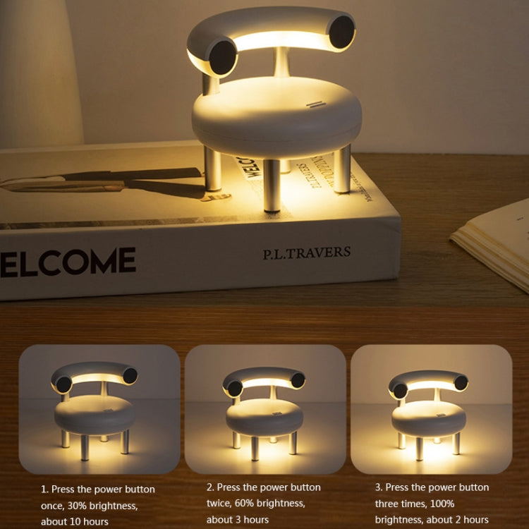 AD-01 LED Chair Eye Protection Night Light Mobile Phone Holder Bedroom Bedside Learning Light(Light Green) - Night Lights by PMc TechLife | Online Shopping South Africa | PMc TechLife | Buy Now Pay Later Mobicred