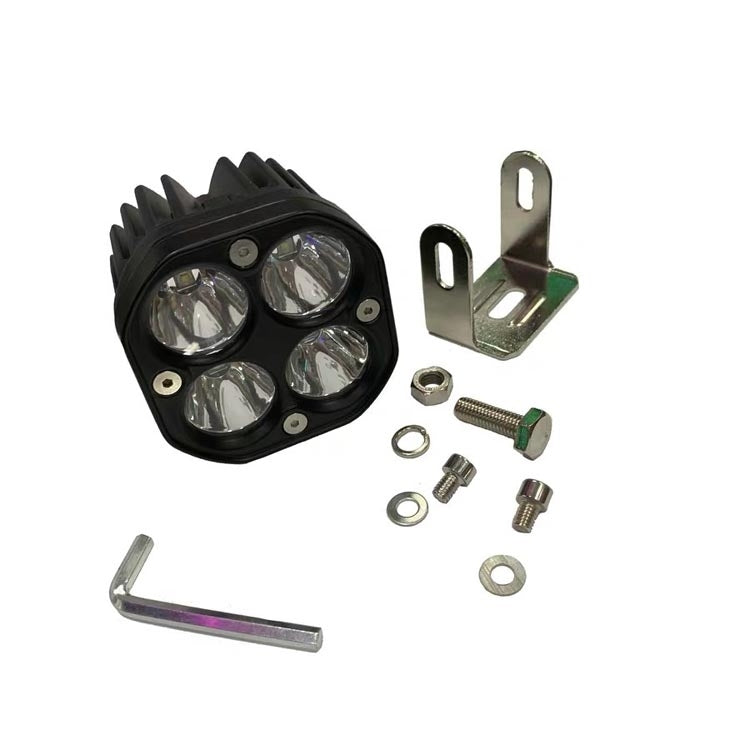 40W Yellow Light Motorcycle LED Spotlight Headlight Car Front Bumper Light Off-Road Vehicle Modified Roof Light - Headlights by PMC TechLife | Online Shopping South Africa | PMC TechLife | Buy Now Pay Later Mobicred