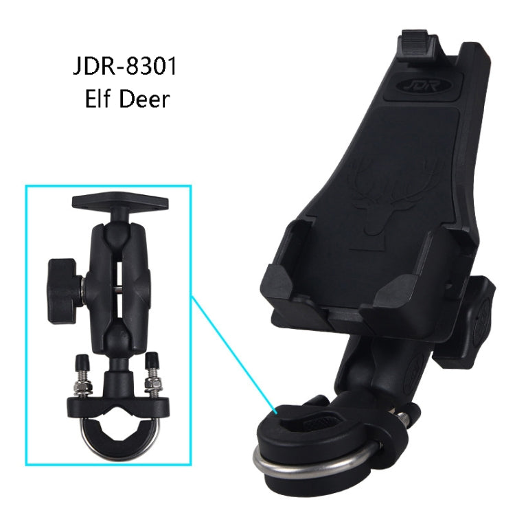 Motorcycle Multi-Function Mobile Phone Holder Adjustable Universal Locomotive Riding Anti-Shake Fixed Equipment(Elf Deer U Type) - Holder by PMC TechLife | Online Shopping South Africa | PMC TechLife | Buy Now Pay Later Mobicred