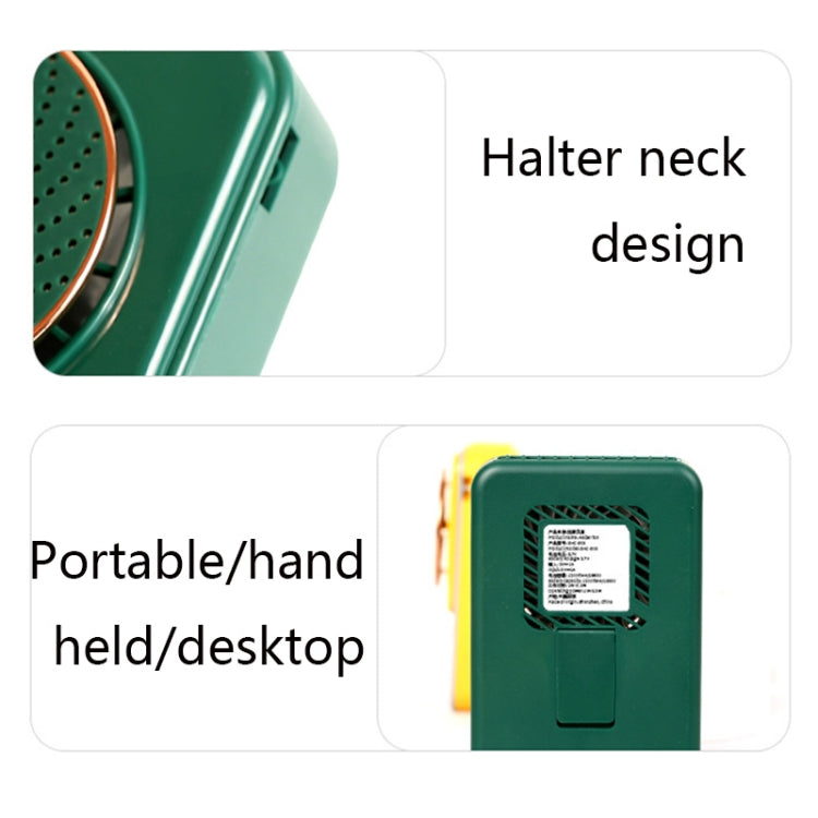 SHC-S03 USB Desktop Leafless Outdoor Sports Portable Lazy Hanging Neck Fan, Colour: Yellow - Electric Fans by PMC TechLife | Online Shopping South Africa | PMC TechLife | Buy Now Pay Later Mobicred