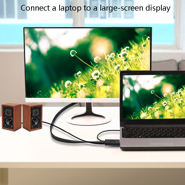 2m JH HV10 1080P HDMI to VGA Cable Projector TV Box Computer Notebook Industrial Display Adapter Cable - Cable by JH | Online Shopping South Africa | PMC TechLife | Buy Now Pay Later Mobicred