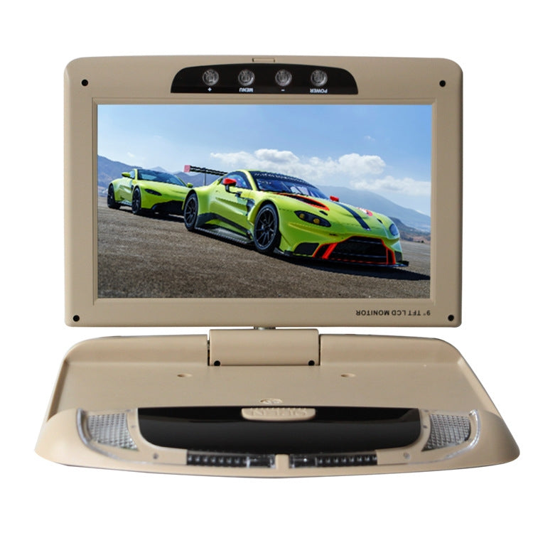 9 Inch Car HD Car Reversing Display Car Ceiling Display(Beige) - Car Monitor by PMC TechLife | Online Shopping South Africa | PMC TechLife | Buy Now Pay Later Mobicred