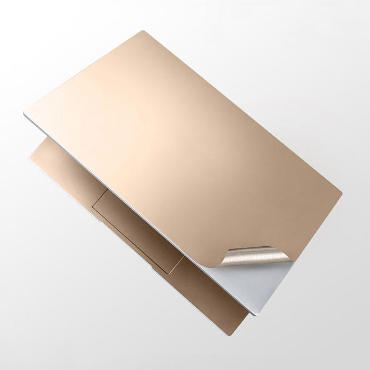 JRC 4 In 1 0.2mm Metal Texture Upper Cover Film + Bottom Cover Film + Full-Support Film + Touchpad Film Laptop Body Protective Film Sticker Set For Huawei Matebook D 14 inch (Champagne Gold) - free shipping - PMC Jewellery - Order now!