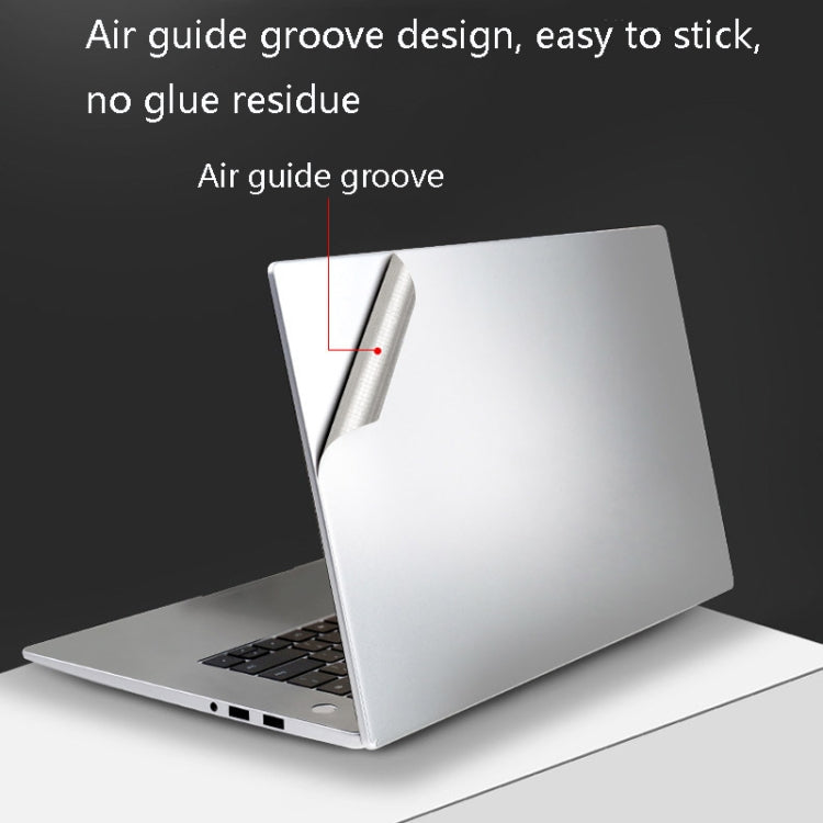 JRC 4 In 1 0.2mm Metal Texture Upper Cover Film + Bottom Cover Film + Full-Support Film + Touchpad Film Laptop Body Protective Film Sticker Set For Huawei MateBook D 15.6 inch (Gray) - free shipping - PMC Jewellery - Order now!