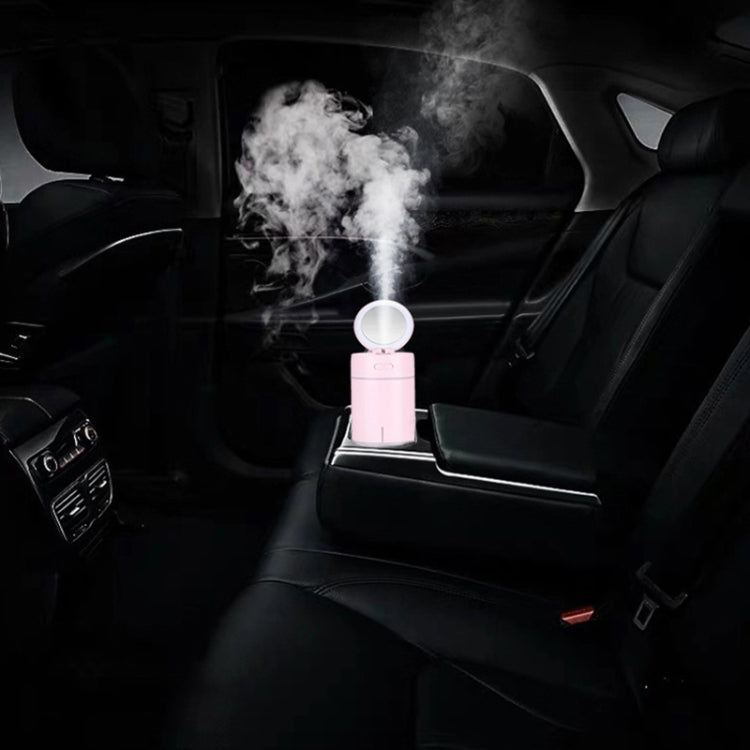 K005 Portable Hydrating LED Fill Light Makeup Mirror USB Mini Humidifier(Blue) - free shipping - PMC TechLife - Order now!