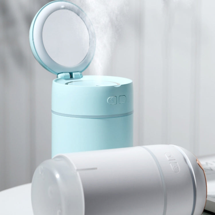 K005 Portable Hydrating LED Fill Light Makeup Mirror USB Mini Humidifier(Blue) - free shipping - PMC TechLife - Order now!