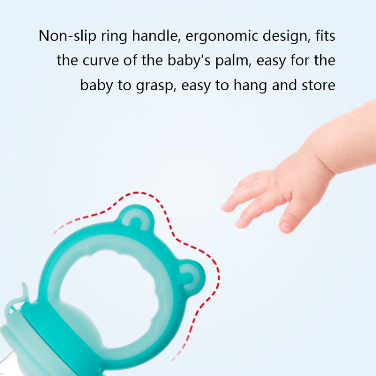 Baby Fruit And Vegetable Food Supplement Food Fruit Bite Bag(S Blue) - Cups & Silicone Nipple by PMC TechLife | Online Shopping South Africa | PMC TechLife