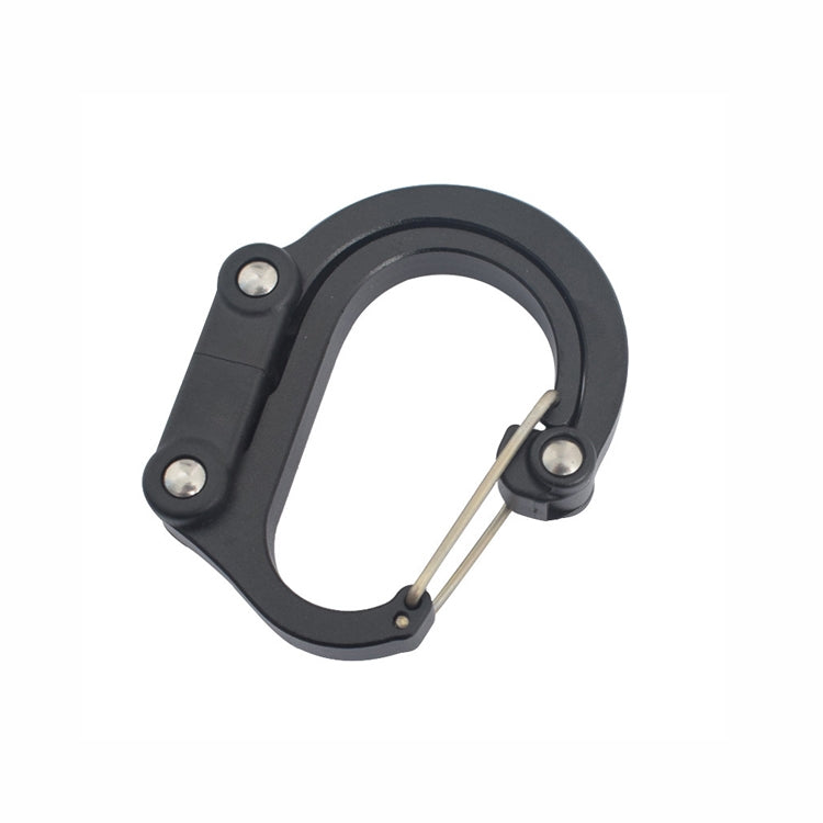Multifunctional Carabiner Aluminum Alloy D-Type Outdoor Products Quick-Hanging Buckle(Black) - free shipping - PMC TechLife - Order now!