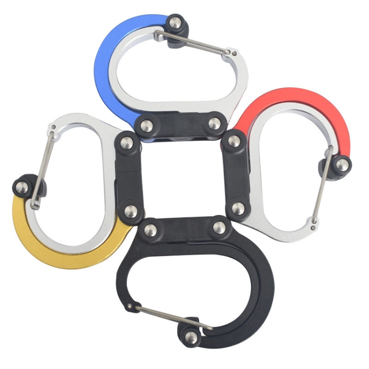 Multifunctional Carabiner Aluminum Alloy D-Type Outdoor Products Quick-Hanging Buckle(Golden) - Hooks by PMC TechLife | Online Shopping South Africa | PMC TechLife | Buy Now Pay Later Mobicred
