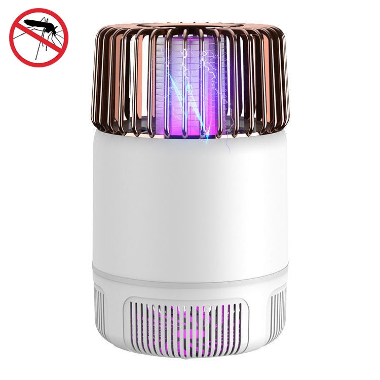 USB Photocatalyst Mosquito Killer Electrical Shock Two-In-One Mosquito Killer White Gold  (Electric Shock + Suction) - Repellents by PMC TechLife | Online Shopping South Africa | PMC TechLife | Buy Now Pay Later Mobicred