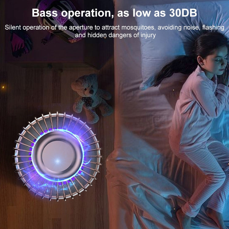 USB Photocatalyst Mosquito Killer Electrical Shock Two-In-One Mosquito Killer White Gold  (Electric Shock + Suction) - Repellents by PMC TechLife | Online Shopping South Africa | PMC TechLife | Buy Now Pay Later Mobicred