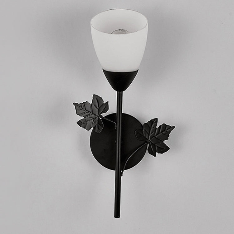 6014 Iron Wall Lights LED Bedroom Bedside Lights Postmodern Corridor Trump Light Hotel Restaurant Lighting, Power source:  12W White Light( Black Single Head) - Wall Lamps by PMc TechLife | Online Shopping South Africa | PMc TechLife | Buy Now Pay Later Mobicred