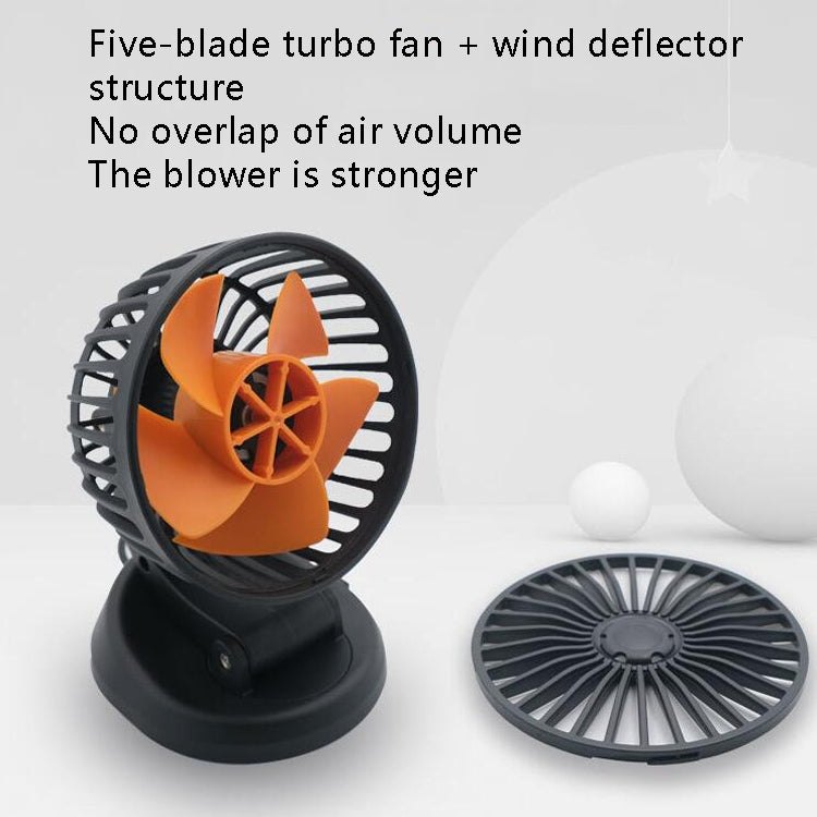 F409 Car Fan General Car Shaking Head Fan(USB Interface 5V) - Heating & Fans by PMC TechLife | Online Shopping South Africa | PMC TechLife | Buy Now Pay Later Mobicred