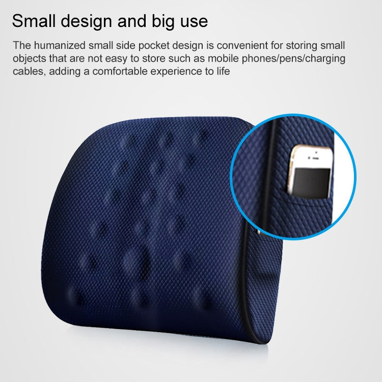 Lumbar Cushion Office Maternity Seat Cushion Car Lumbar Memory Foam Lumbar Pillow,Style: 3D (Blue) - Cushions & Pillows by PMC TechLife | Online Shopping South Africa | PMC TechLife | Buy Now Pay Later Mobicred